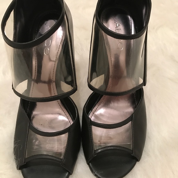 Aldo Lucite wedges - Picture 3 of 4